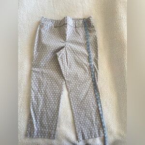 Ann Taylor Gray Crop Pants Size 12 Curvy